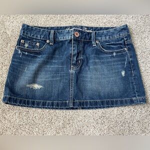 Y2K American Eagle Denim Mini Skirt 4